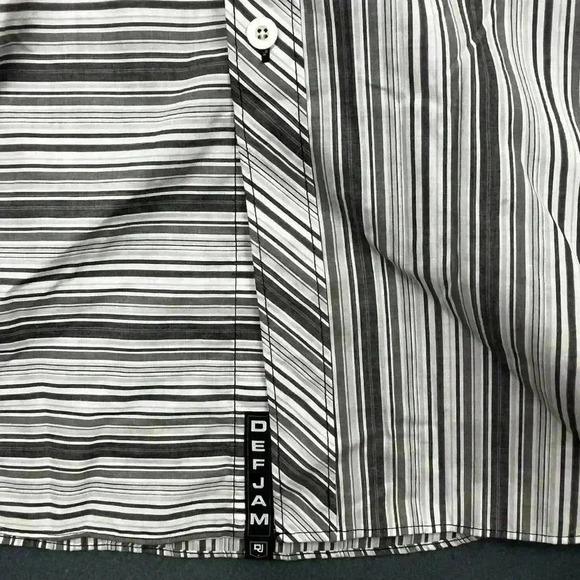 Def Jam University Shirt Long Sleeve Button Up Mens XL hip hop rap (0291) - Picture 5 of 8